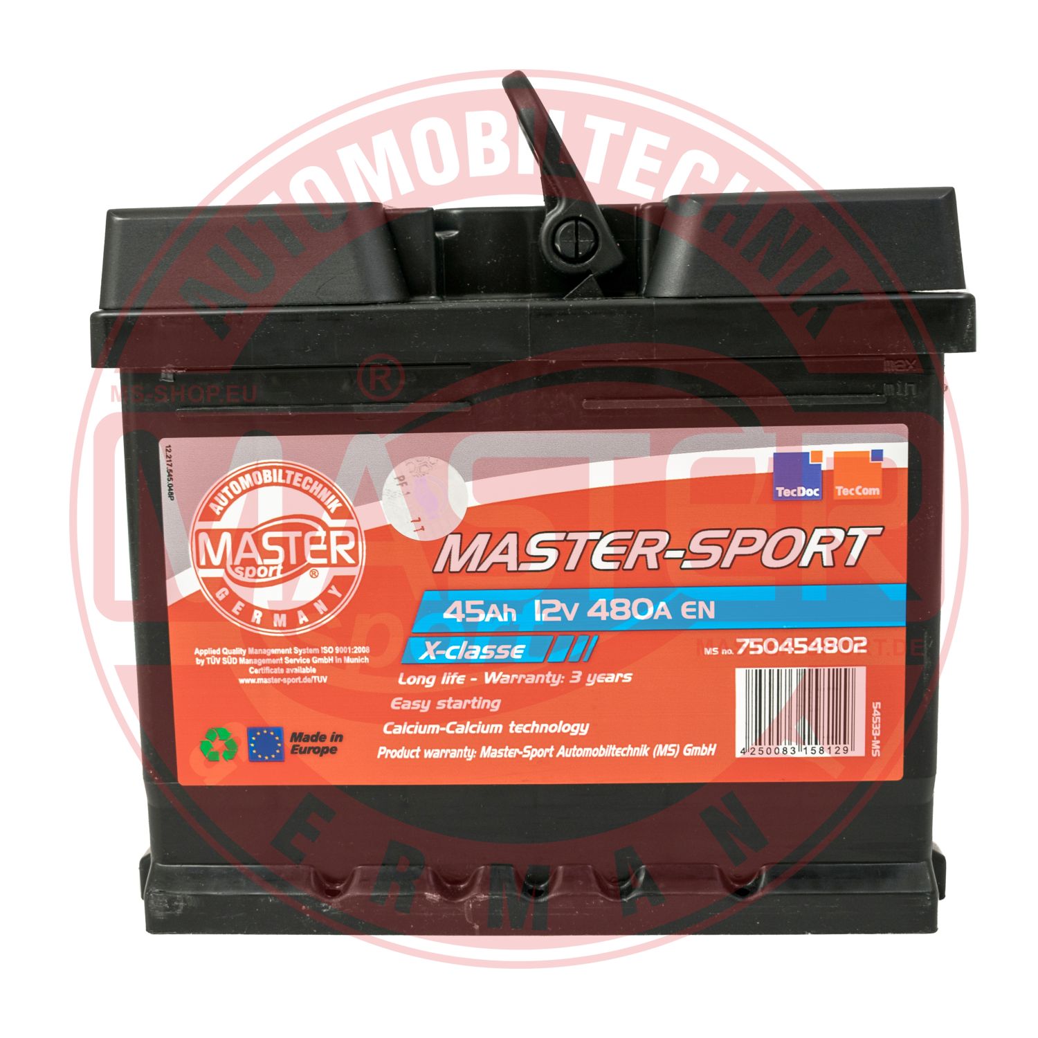 MASTER SPORT Akkumulátor indító 750454802_MS